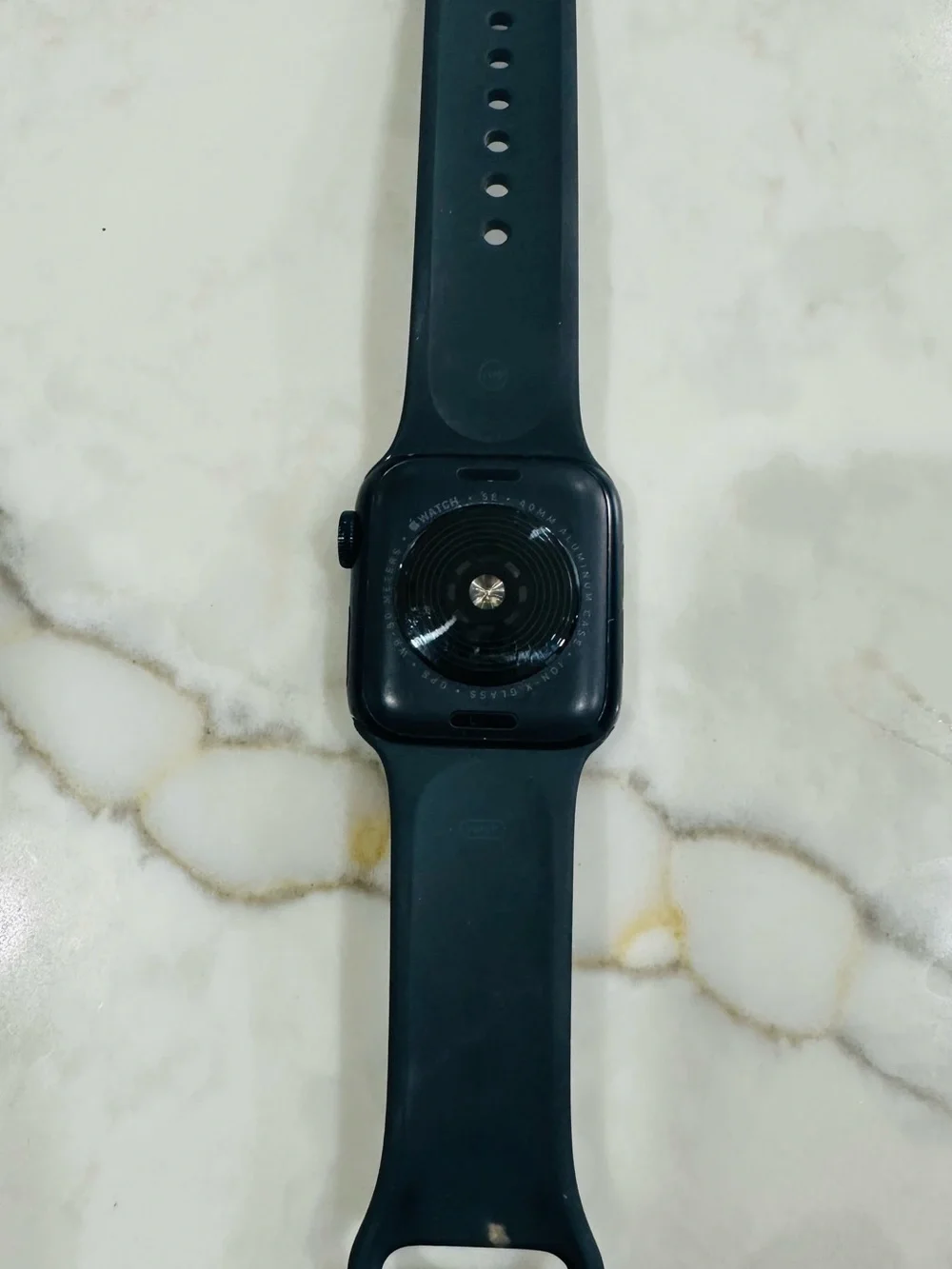 Apple Dark Teal Silicone Smartwatch with charger